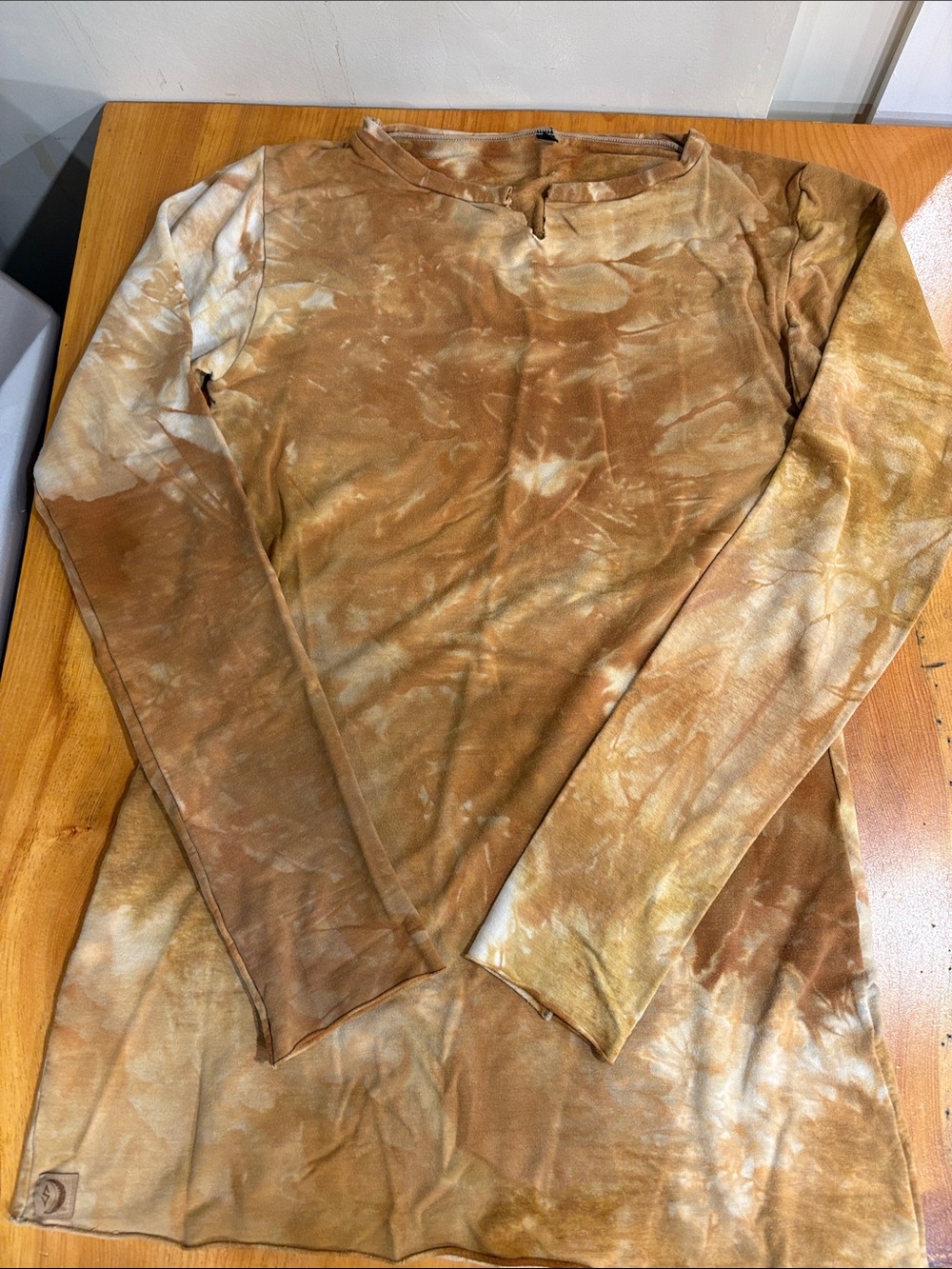 Sinew Moon Fennario Basic Long sleeve Tunic Top- Spice